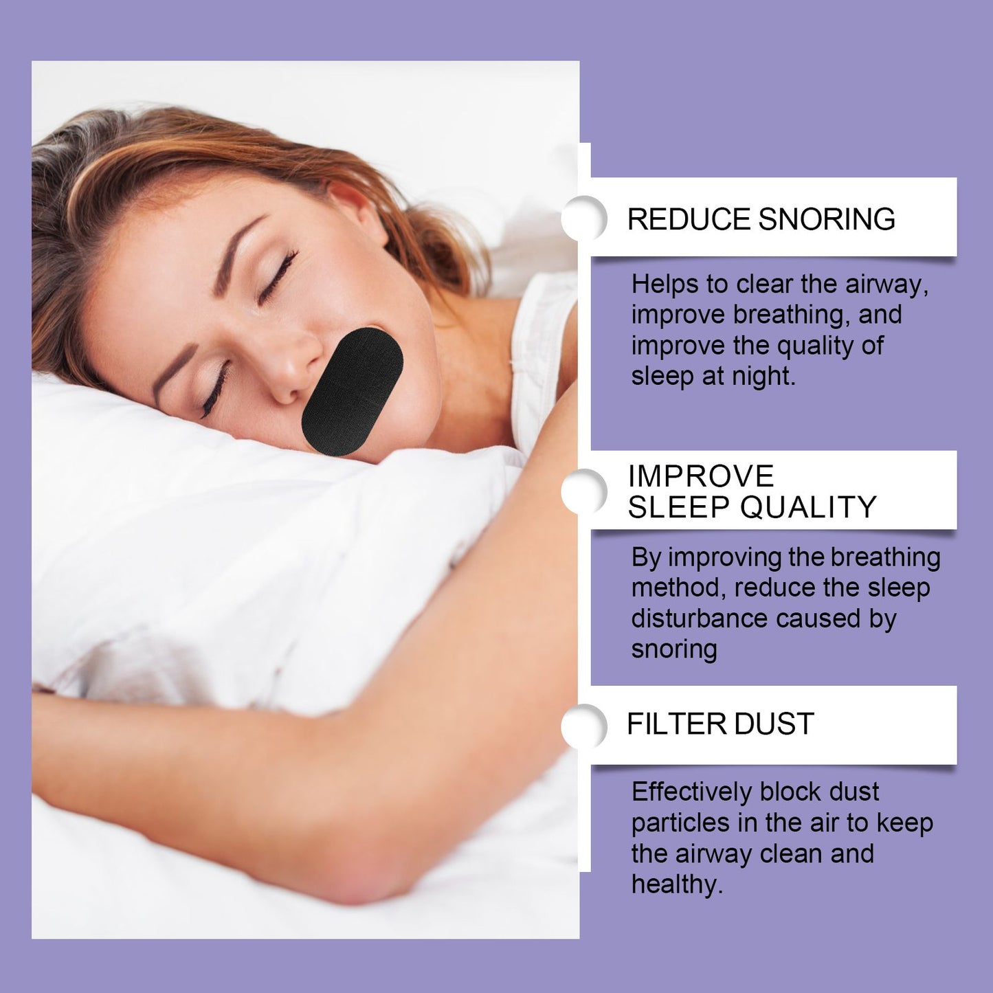 NightBreath Mouth Tape — Deep Sleep Strips (30-Night Supply)