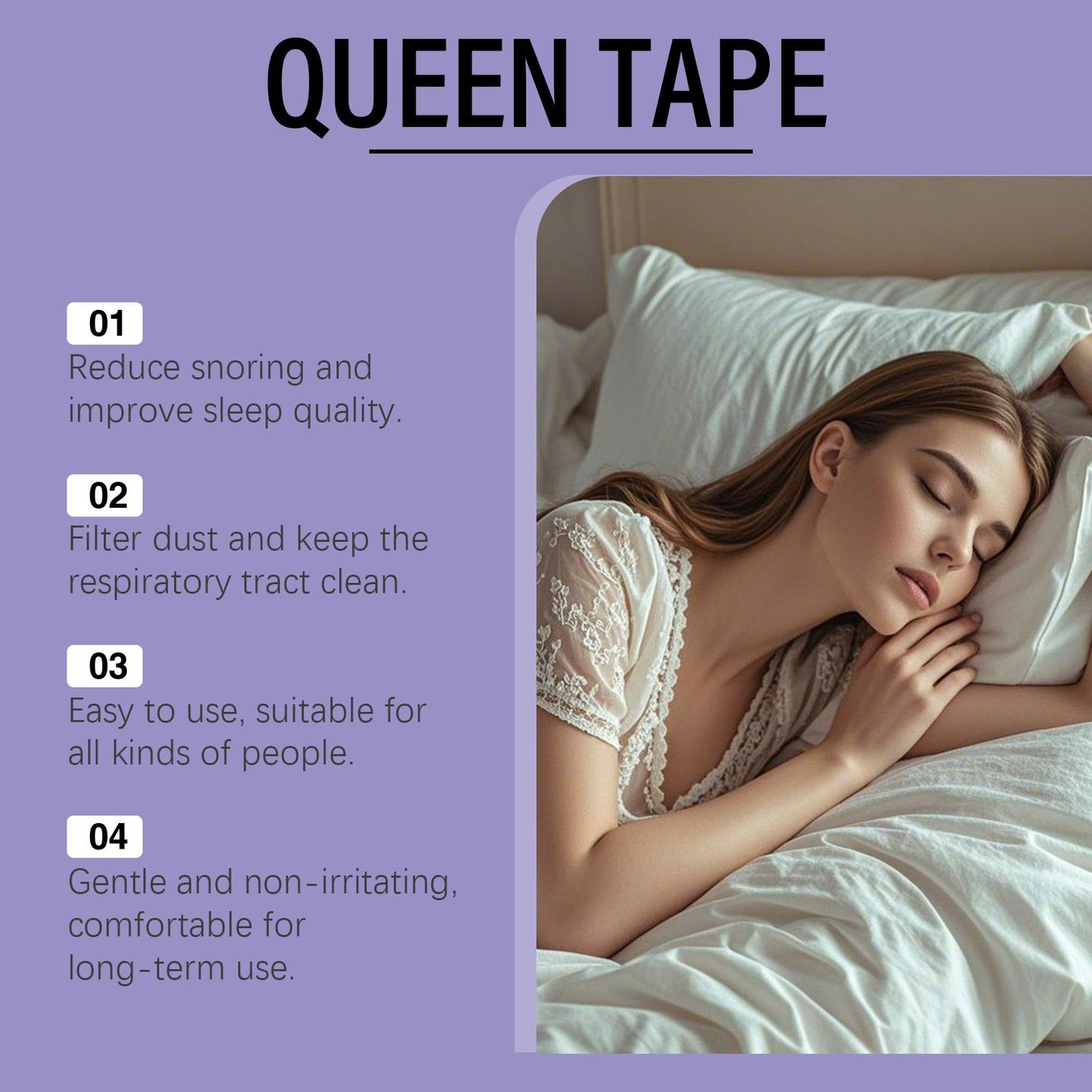 NightBreath Mouth Tape — Deep Sleep Strips (30-Night Supply)